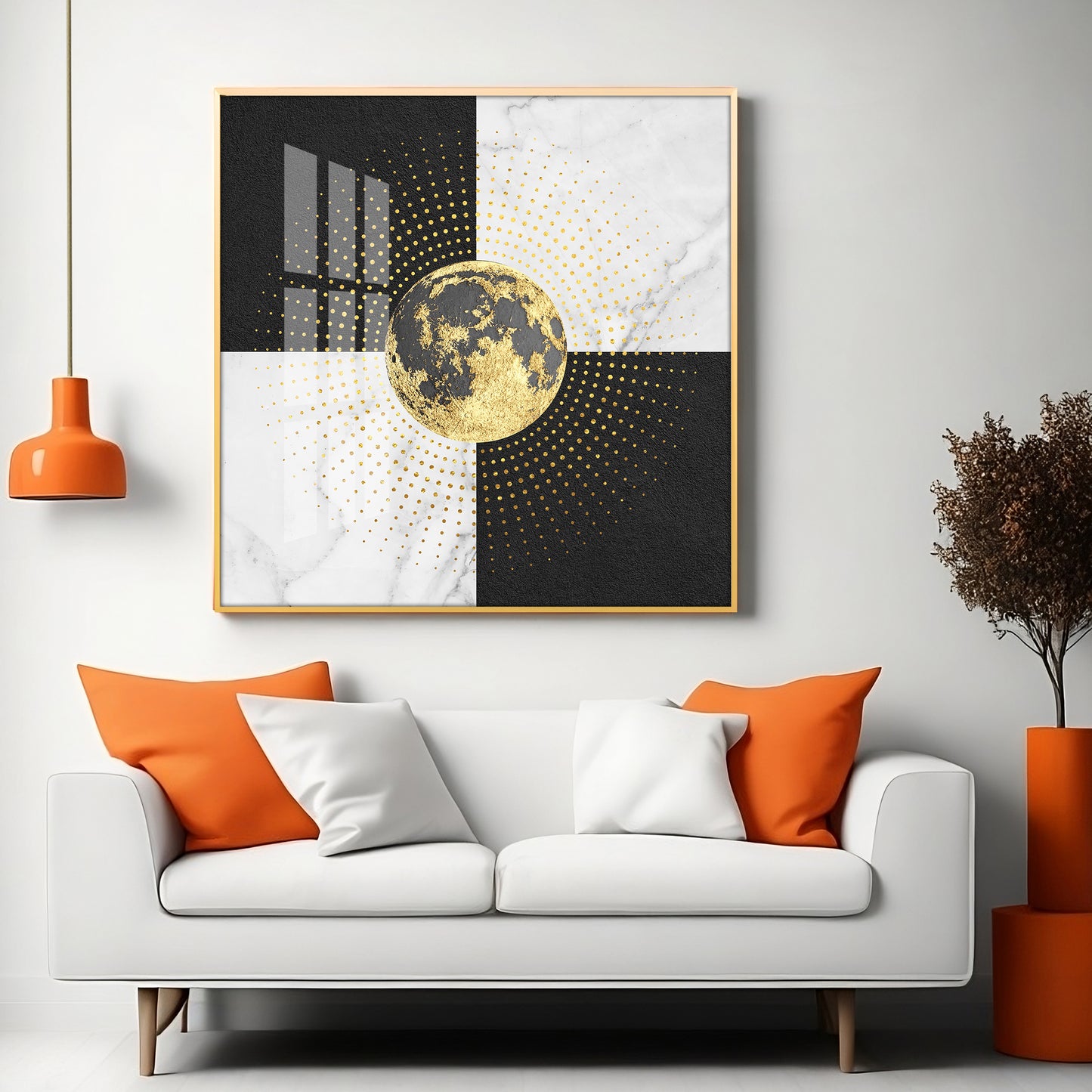 Golden Universe Premium Acrylic Square Wall Art