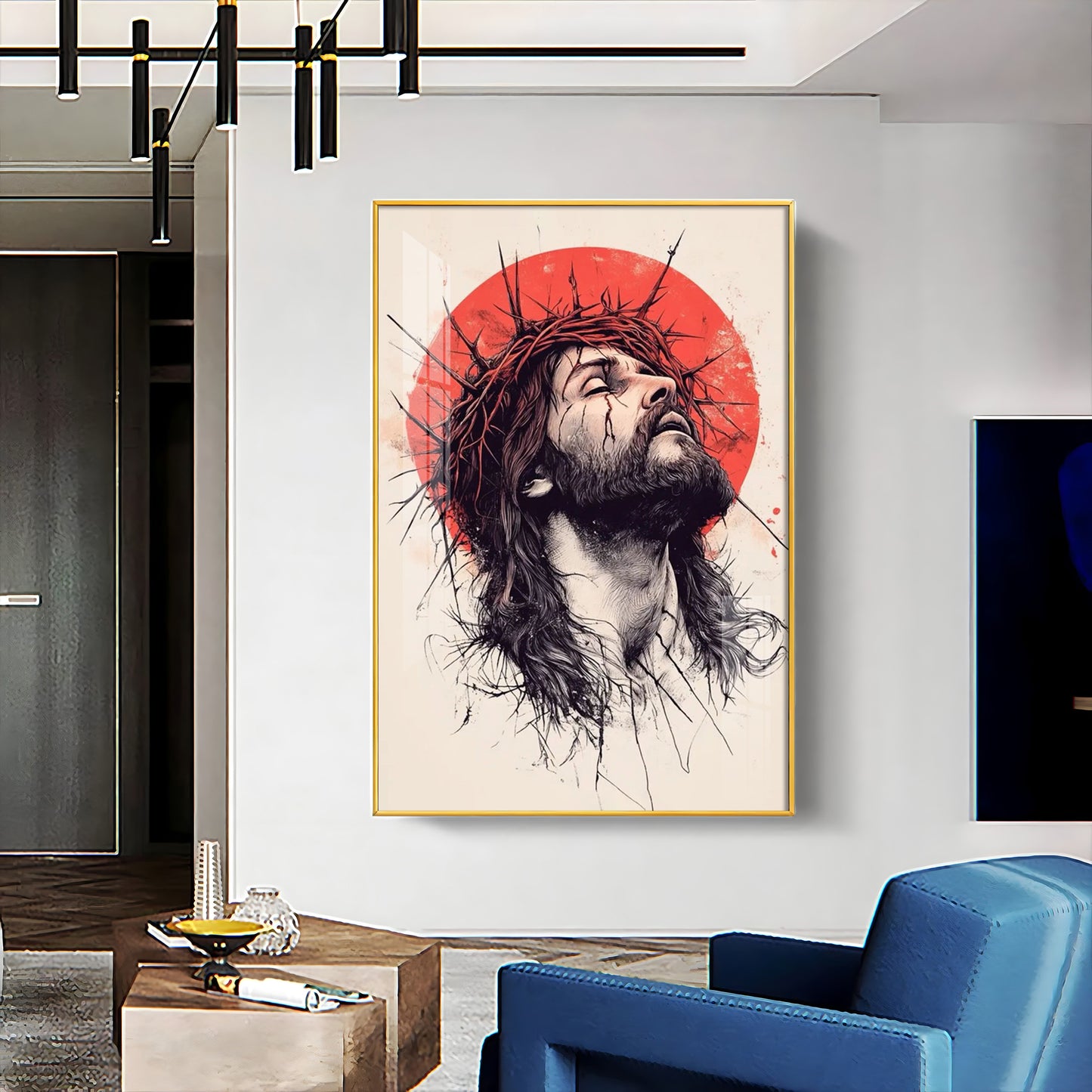 Jesus Christ Spiritual Reflection Premium Acrylic Wall Art