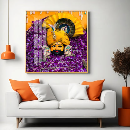 Shyam Baba Premium Acrylic Square Wall Art