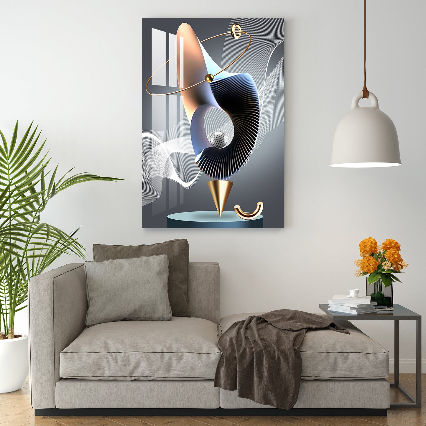 The Rotating Shell Acrylic Wall Art