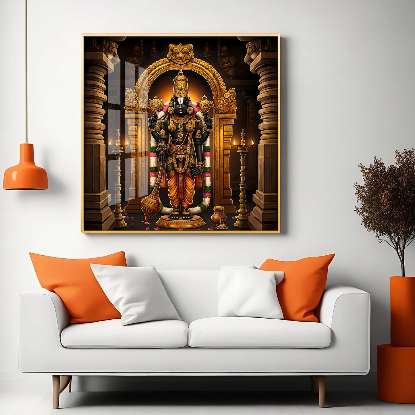 Goddes Kanyakumari Premium Acrylic Square Wall Art