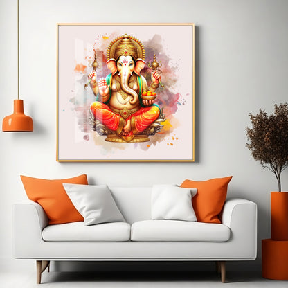 Gajanan Maharaj Premium Acrylic Square Wall Art