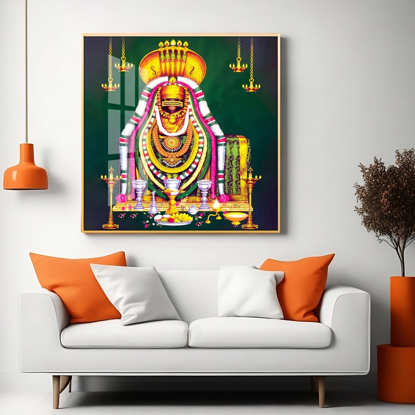 Tiruvannamalai Arulmigu Annamalaiyar Premium Acrylic Square Wall Art