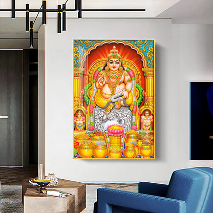God Of Wealth And Treasurer Premium Acrylic Vertical Wall Art