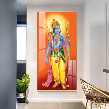 Lord Shri Ram Premium Acrylic Vertical Wall Art