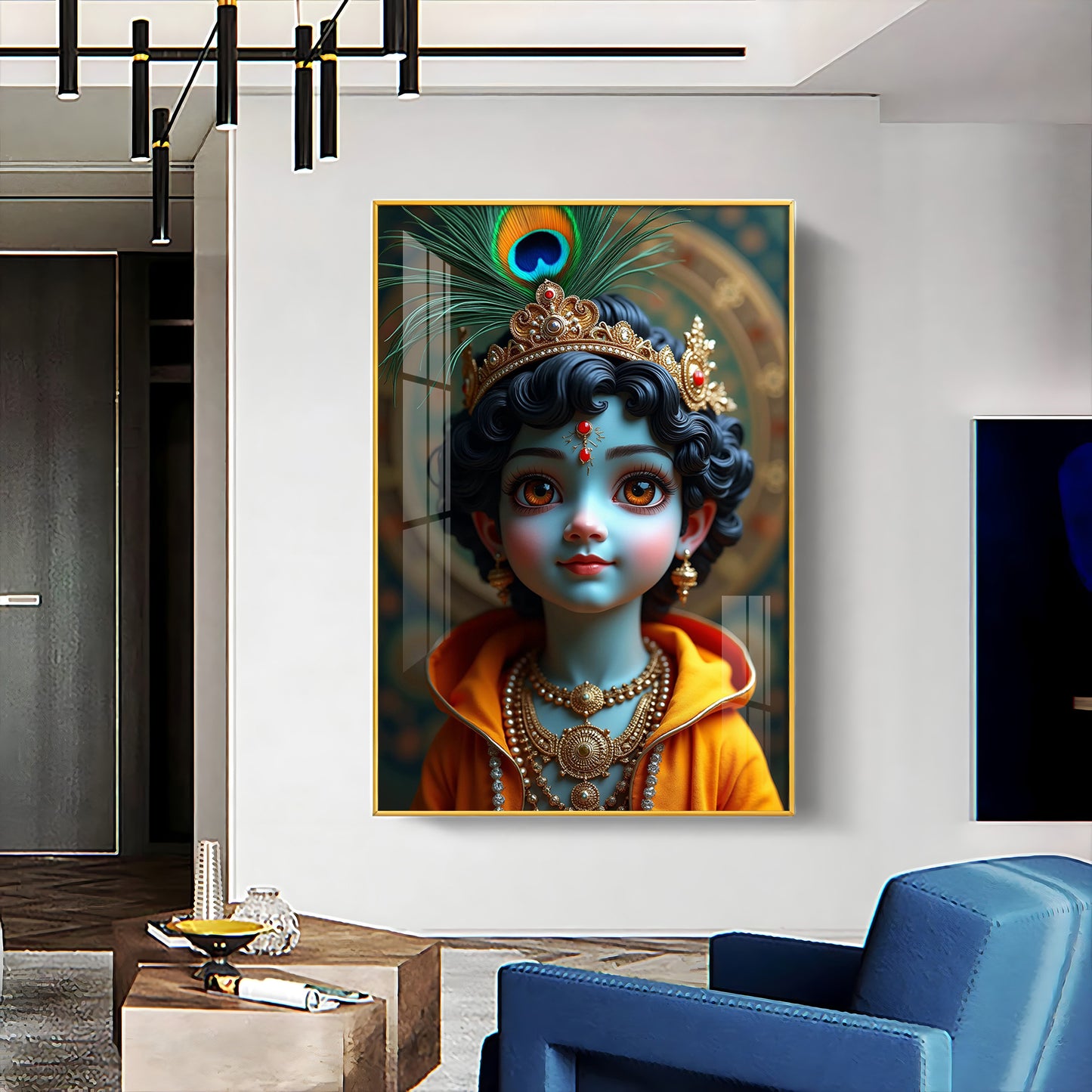 Infinite Krishna Imagery Premium Acrylic Wall Art