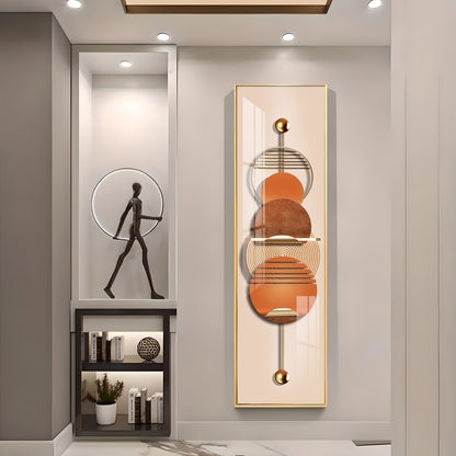 Creative Decor Abstract Geometry Premium Acrylic Vertical Wall Art