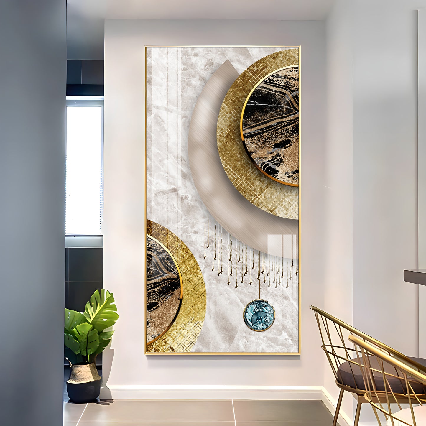 Annual Rings Premium Acrylic Vertical Wall Art