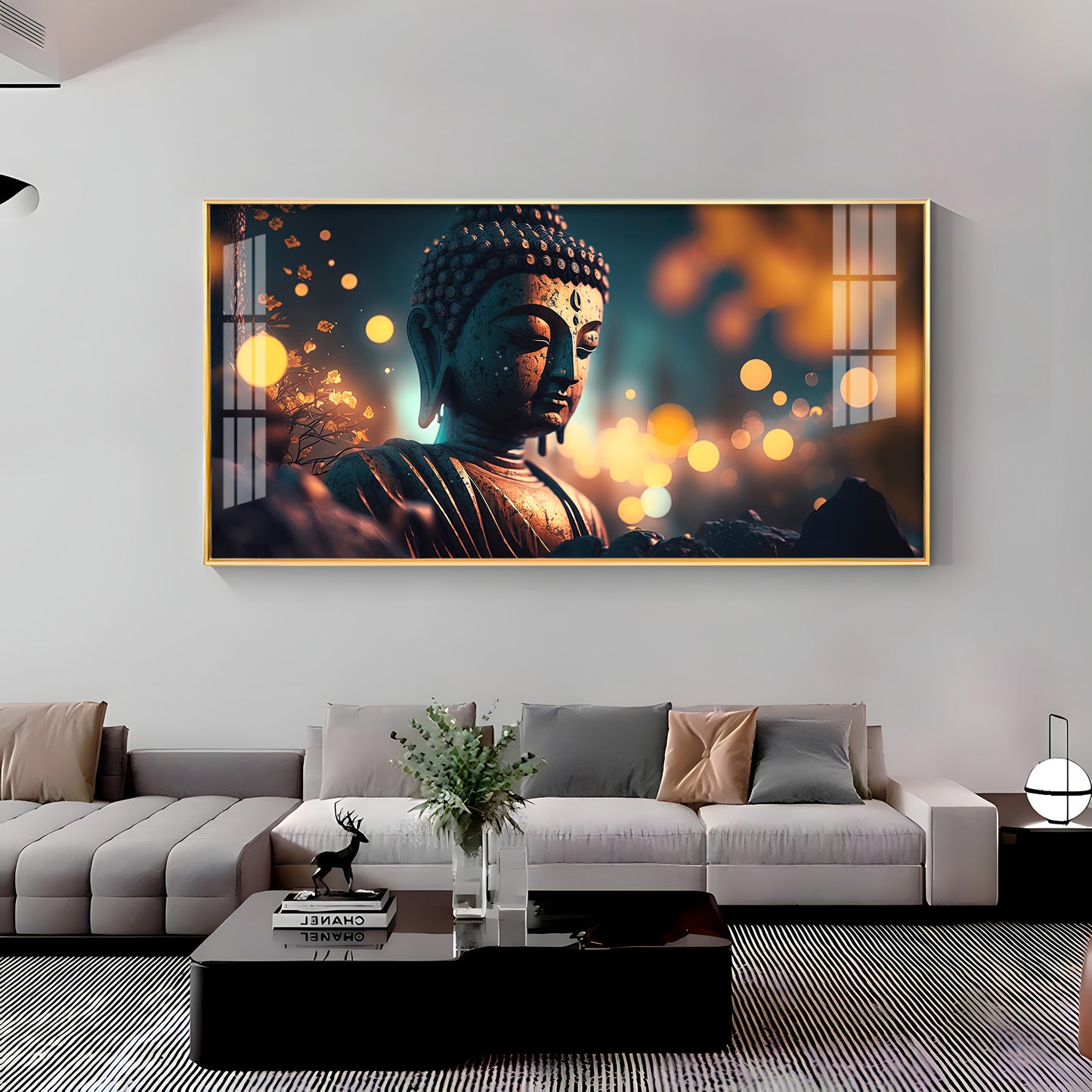 Mulling Over Buddha Premium Acrylic Horizontal Wall Art