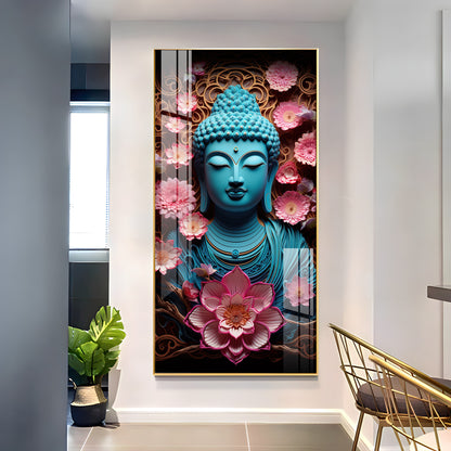 Enlightened Buddha Essence Premium Acrylic Vertical Wall Art