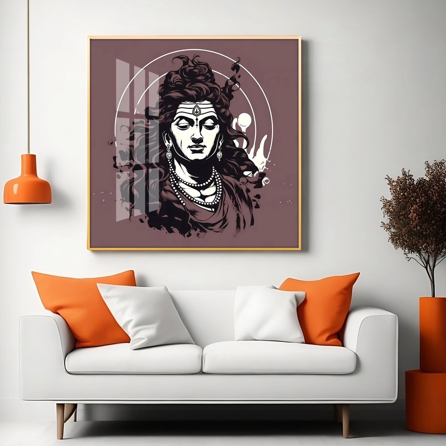 Shiv Shankar Premium Acrylic Square Wall Art