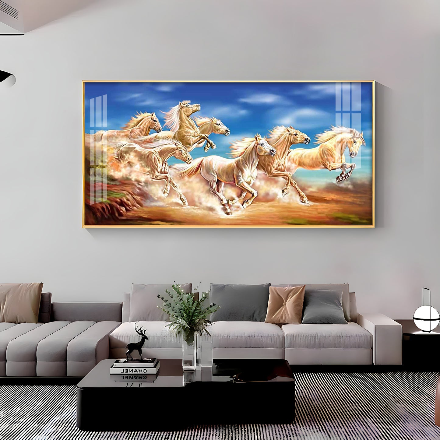 Lucky Horses Premium Acrylic Horizontal Wall Art