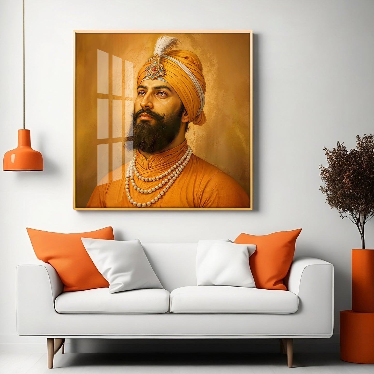 Dhan Dhan Guru Govind Ji Premium Acrylic Square Wall Art