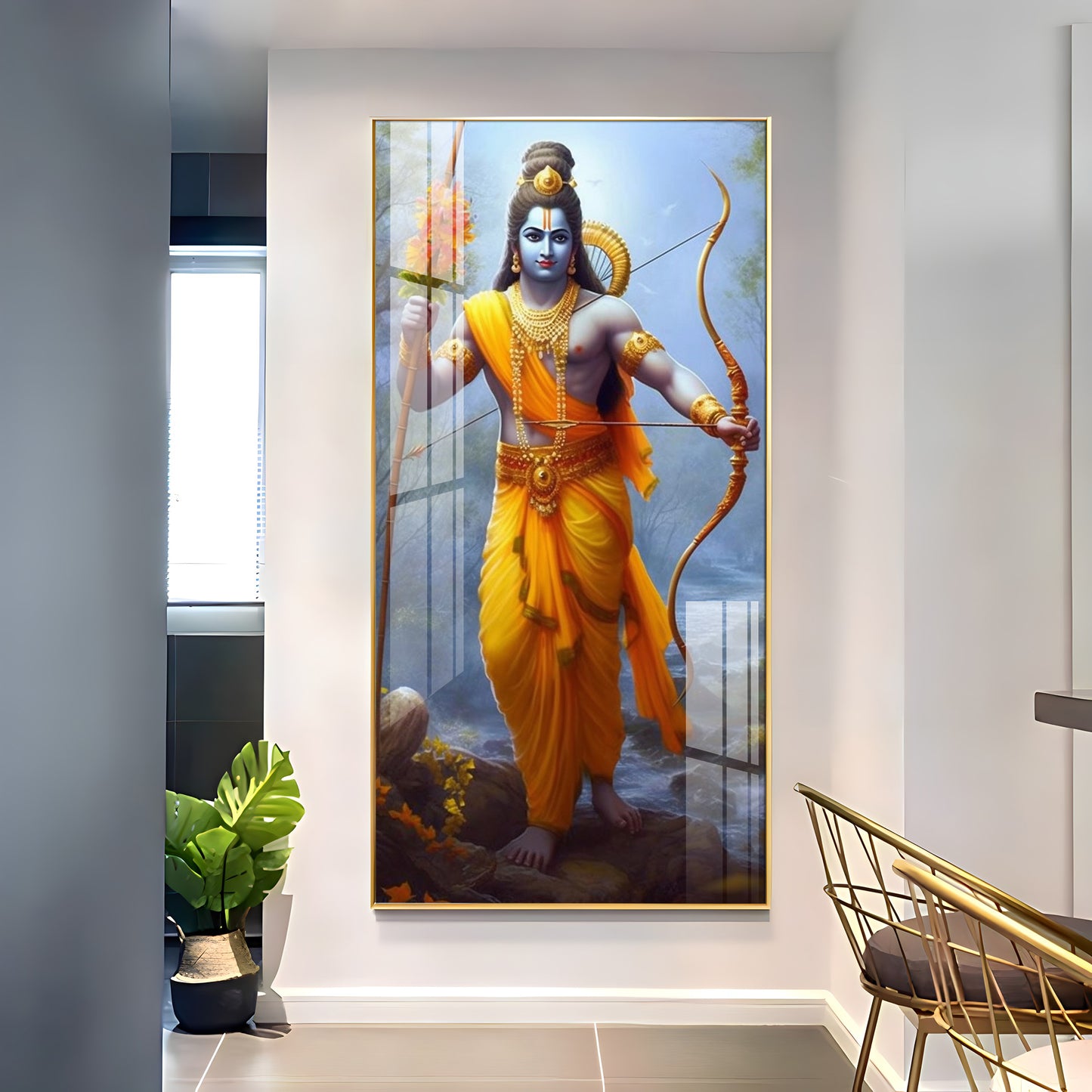 Maryada Purushottam Premium Acrylic Vertical Wall Art