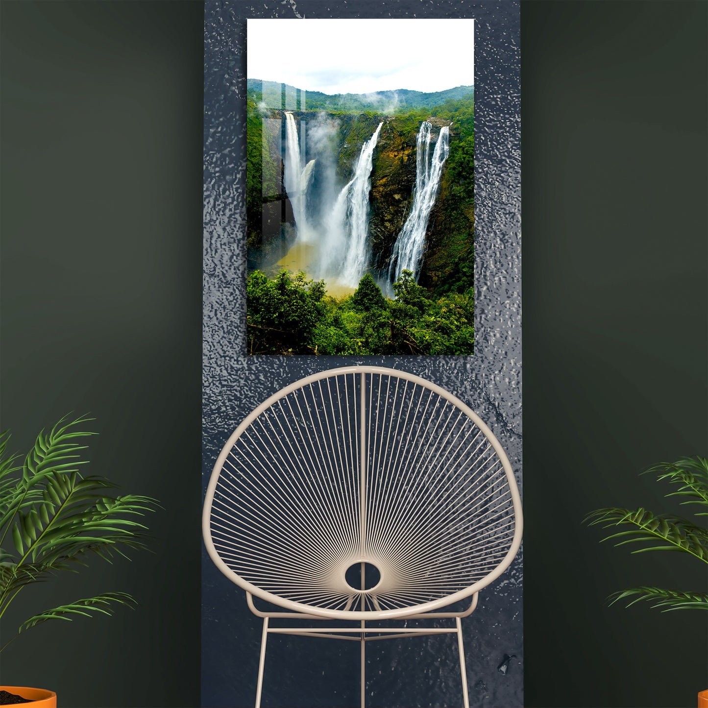 Sonorous Waterfall Acrylic Wall Art