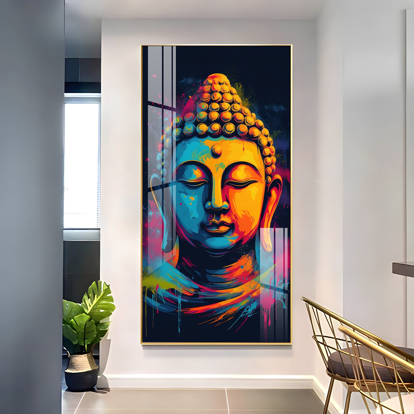 Stillness of The Mind Premium Acrylic Vertical Wall Art