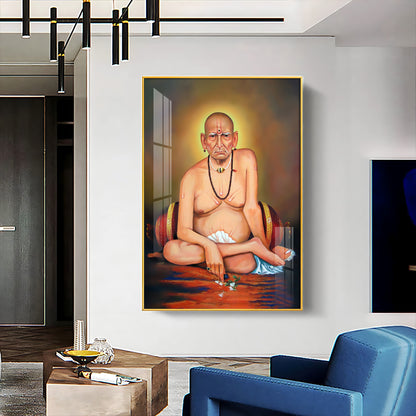 Shri Swami Samarth Baba Ji Premium Vertical Acrylic Wall Art