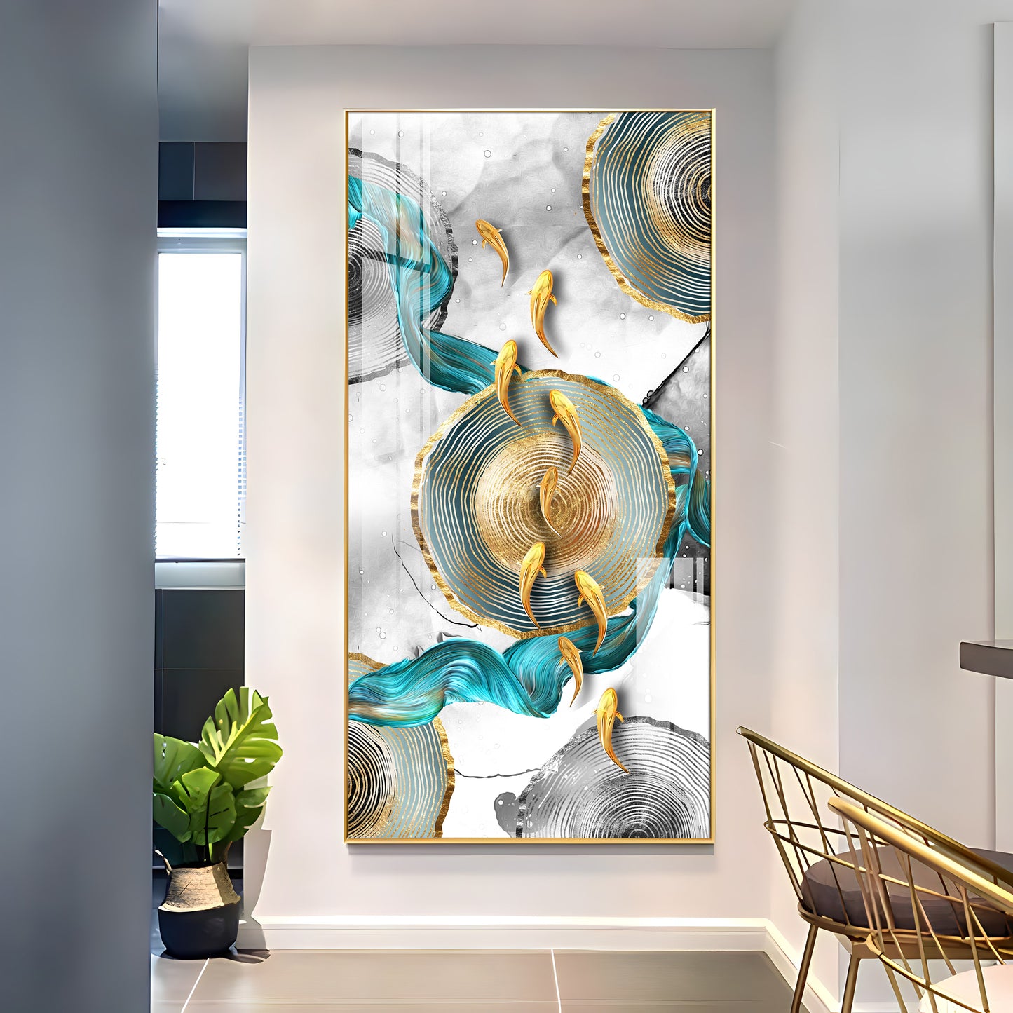 Serene Artwork Premium Acrylic Vertical Wall Art