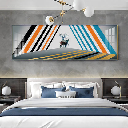 Colourful Stripes Premium Acrylic Horizontal Wall Art