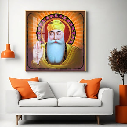 Guru Nanak Ji Premium Acrylic Square Wall Art