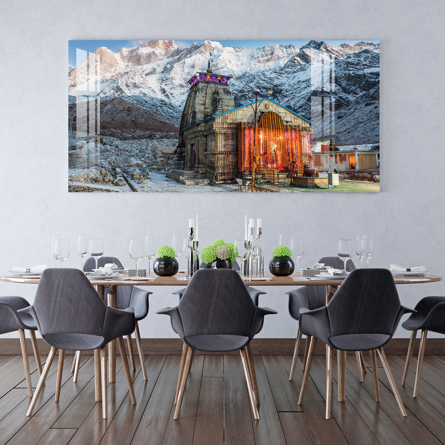 Kedarnath Temple Acrylic Wall Art