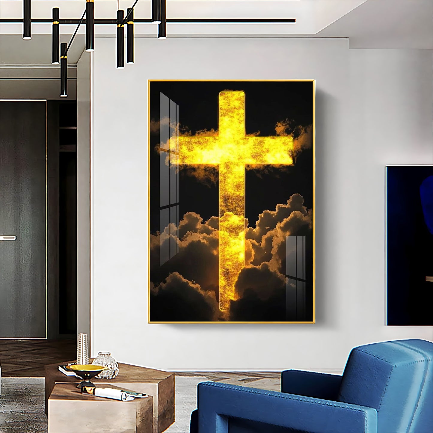 Heavenly Cross Vision Premium Acrylic Wall Art