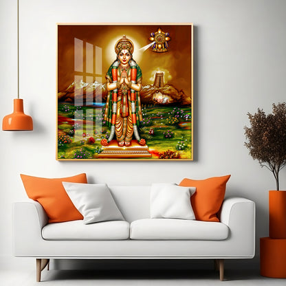 Thirumalisai Alvar Premium Acrylic Square Wall Art