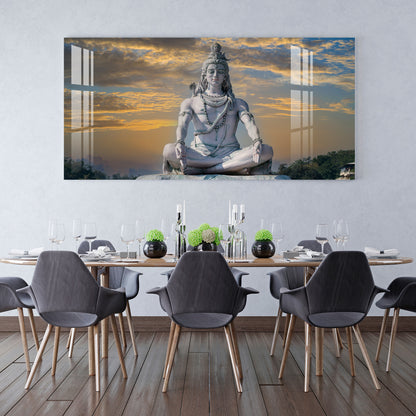 Meditating Shiva Acrylic Wall Art