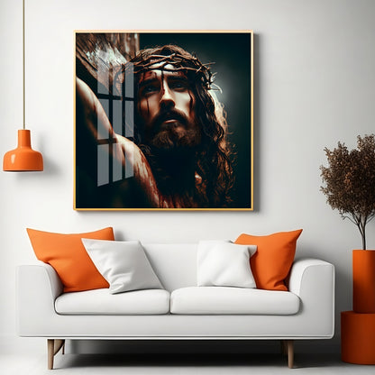 Lord Jesus Christ Premium Acrylic Square Wall Art