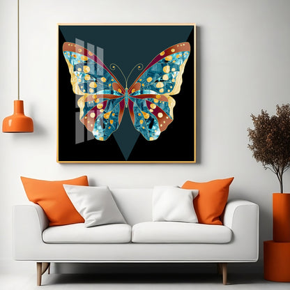 Heavenly Butterfly Premium Acrylic Square Wall Art