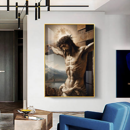 Divine Sacrifice Of Jesus Premium Acrylic Wall Art