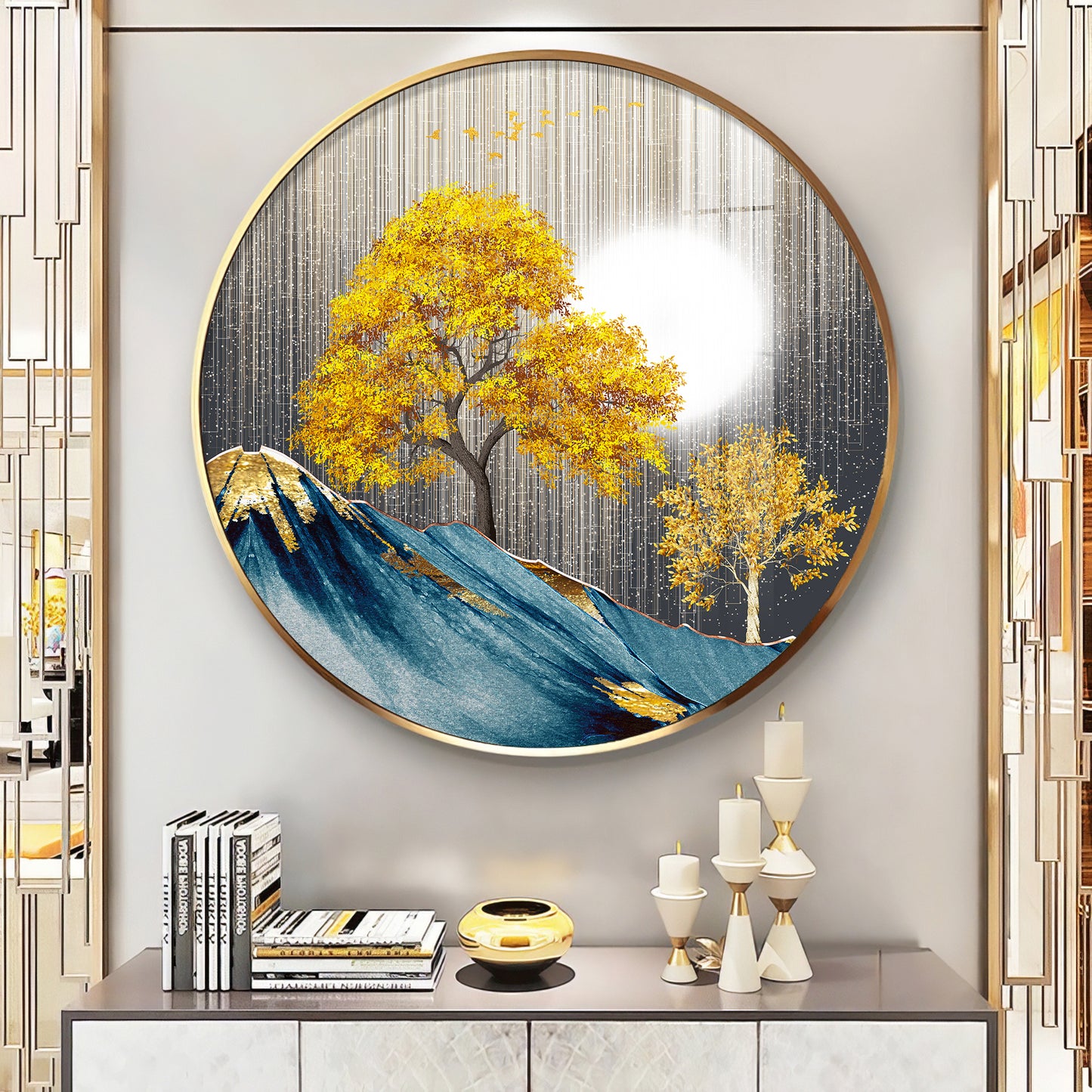 Dreaming Forest Premium Acrylic Round Wall Art