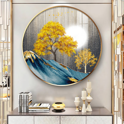 Dreaming Forest Premium Acrylic Round Wall Art