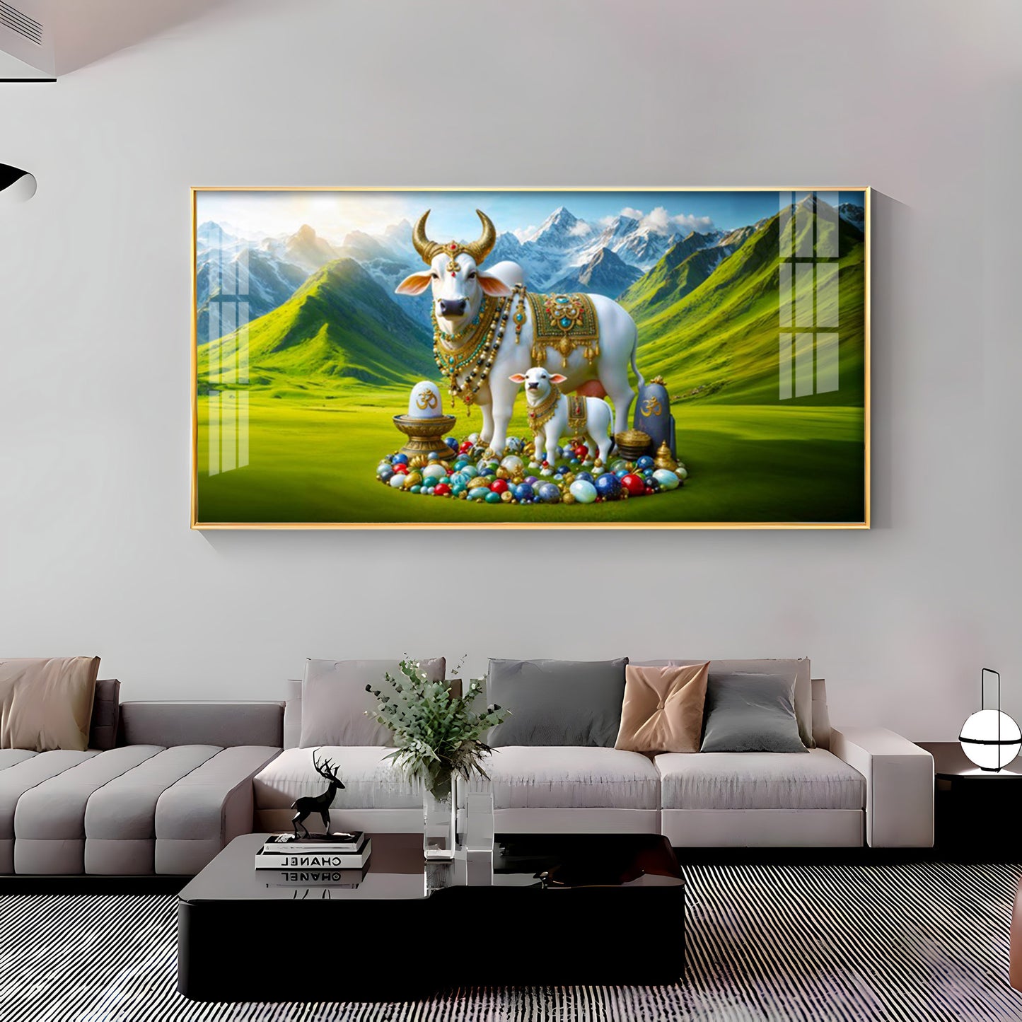 Kamadhenu Premium Acrylic Horizontal Wall Art