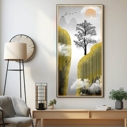 Jungle Scenery Luxury Crystal Wall Art