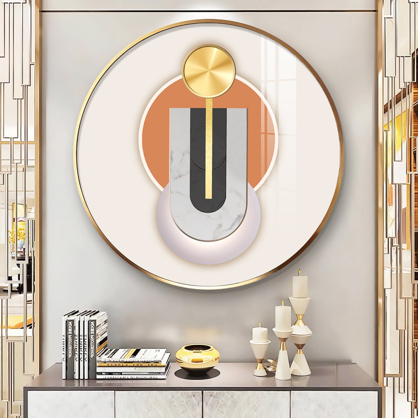 Urban Unity Premium Acrylic Round Wall Art