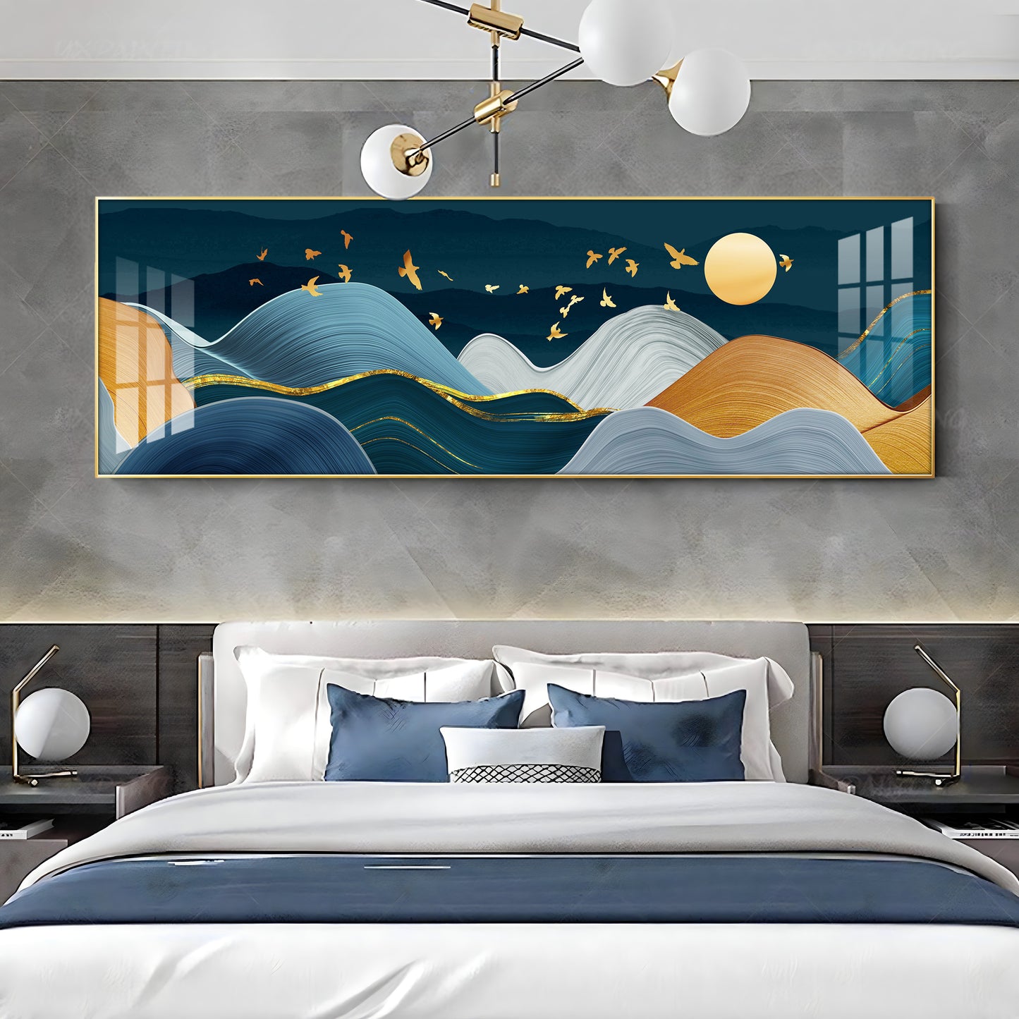 Scandinavian Mountains Premium Acrylic Horizontal Wall Art