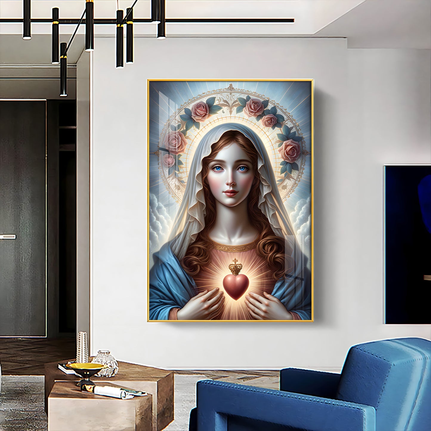 Sacred Heart Serenity Premium Acrylic Vertical Wall Art