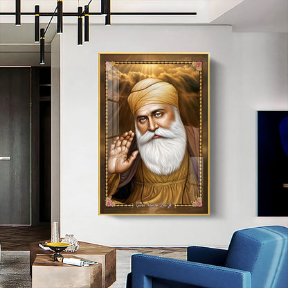 Guru Nanak Dev Ji Premium Acrylic Vertical Wall Art