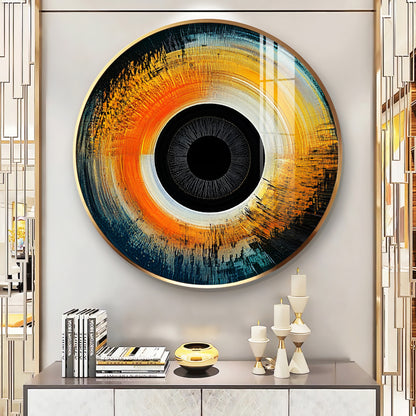 Visionary Gaze Premium Acrylic Round Wall Art