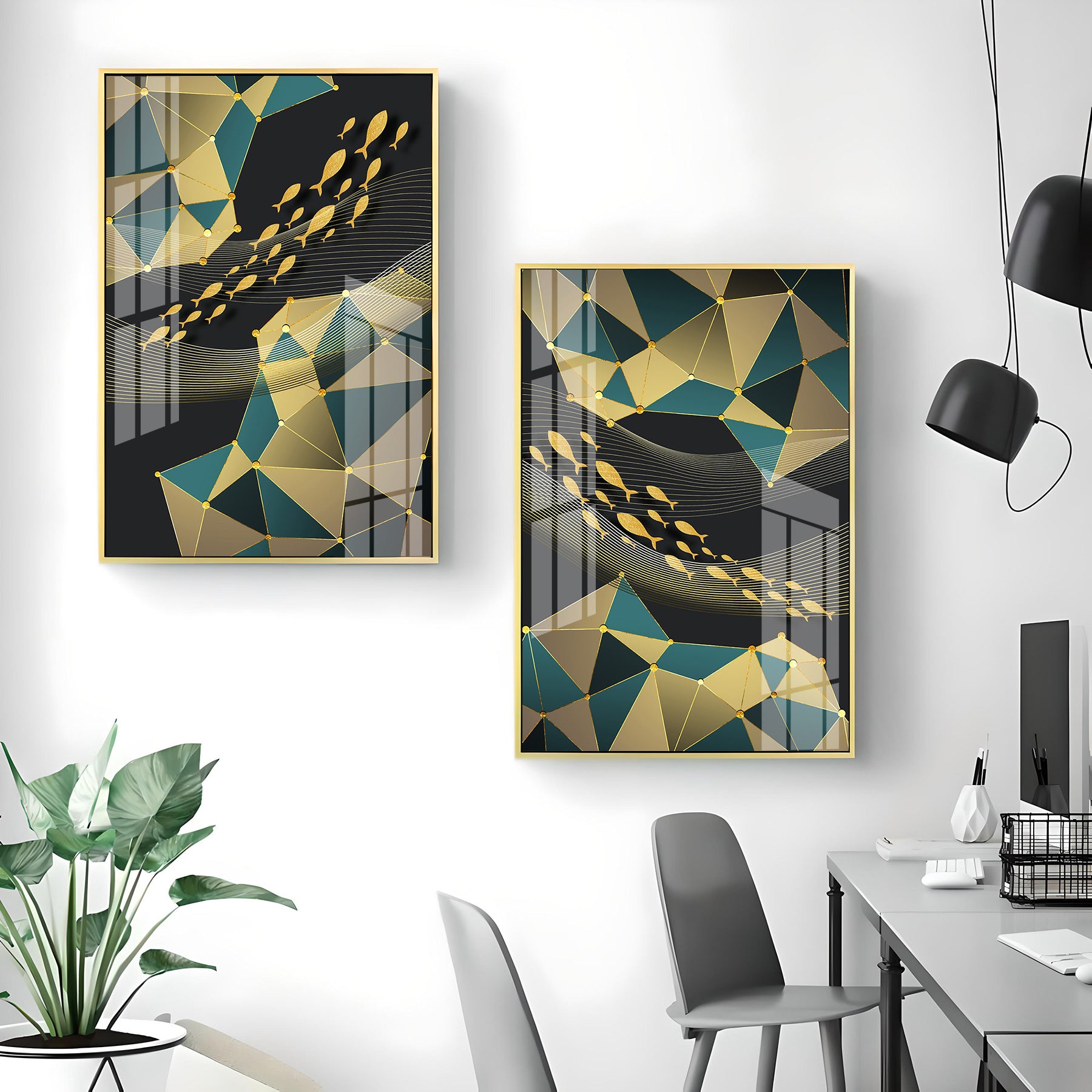 Imagination Frames Premium Acrylic Vertical Wall Art (Set Of 2)