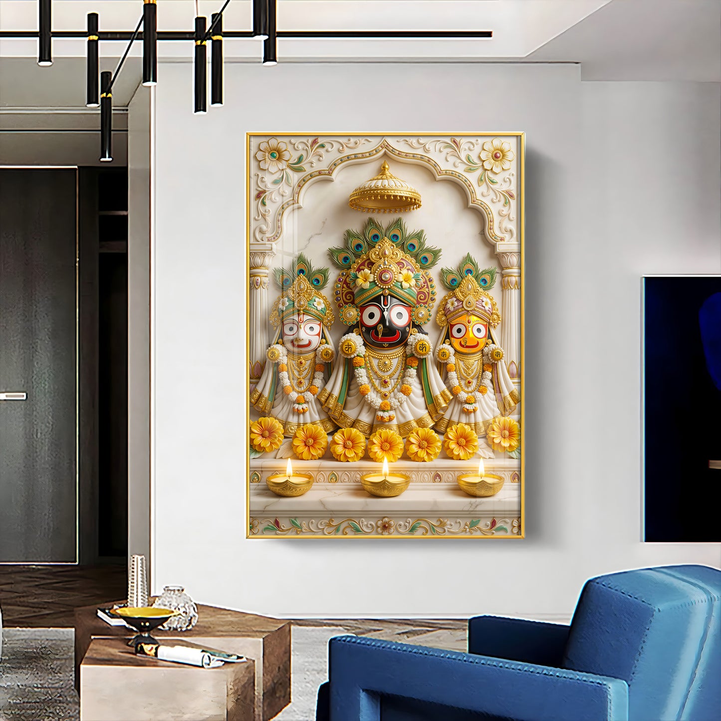 Shri Jagannath Bhagwan Premium Acrylic Vertical Wall Art