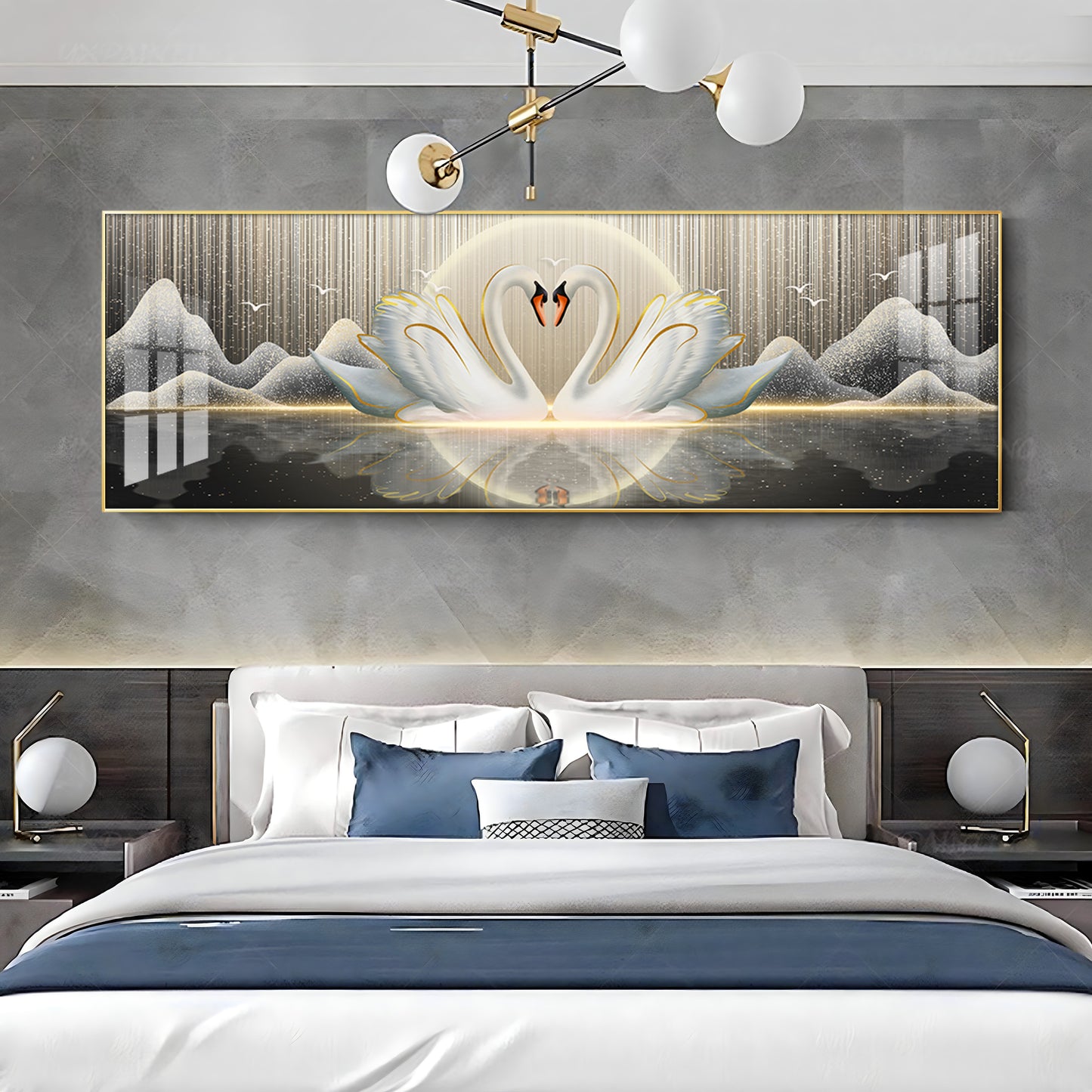 Swanscape Serenity Premium Acrylic Horizontal Wall Art