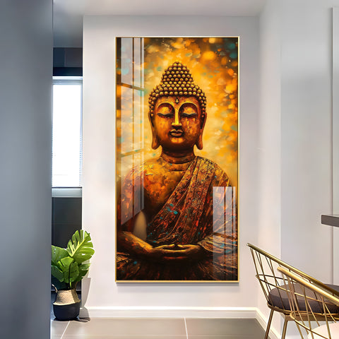 Buddha Serenity Premium Acrylic Vertical Wall Art