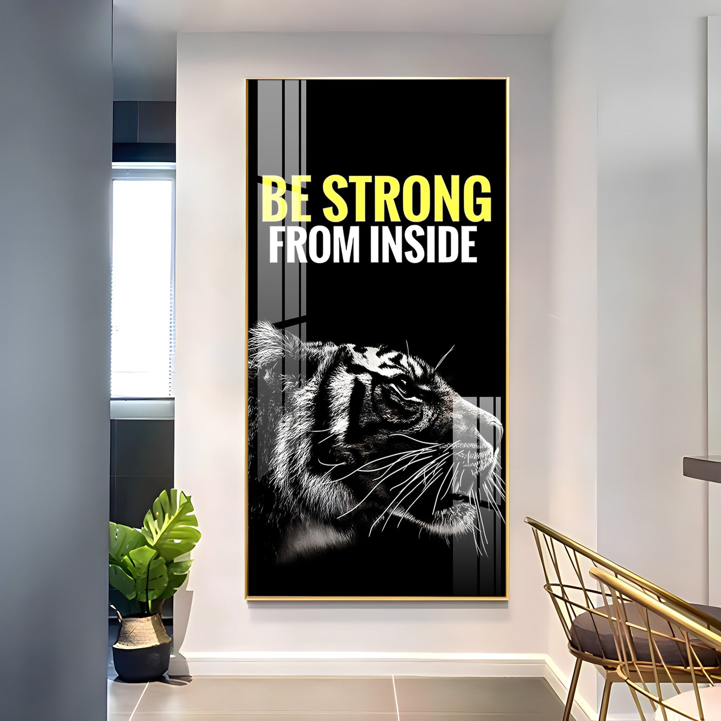 Be Strong Premium Acrylic Vertical Wall Art