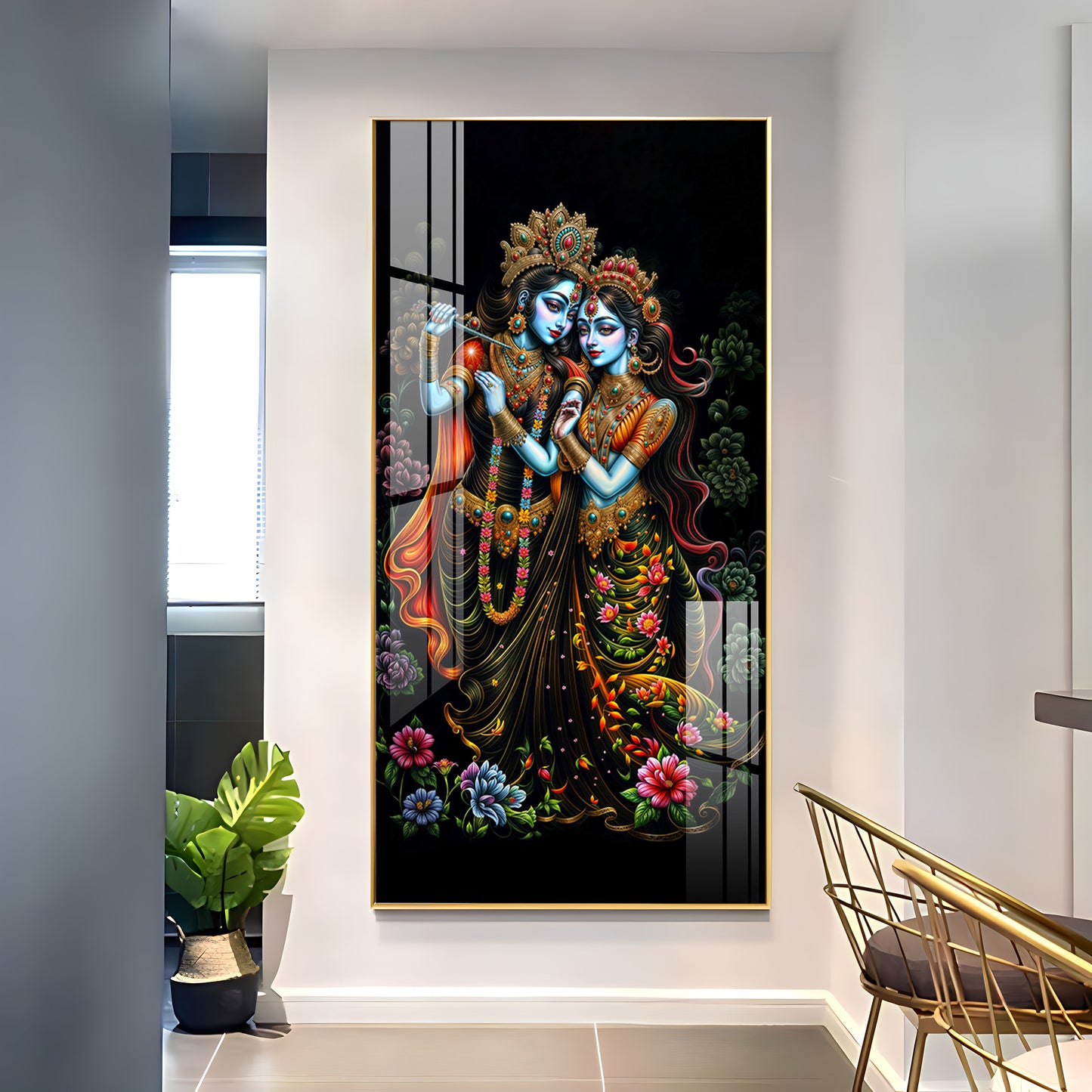 Sacred Couple Premium Acrylic Vertical Wall Art