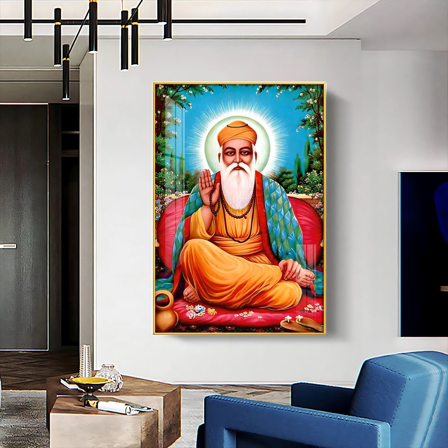 Tranquil Guru Ji Premium Vertical Acrylic Wall Art