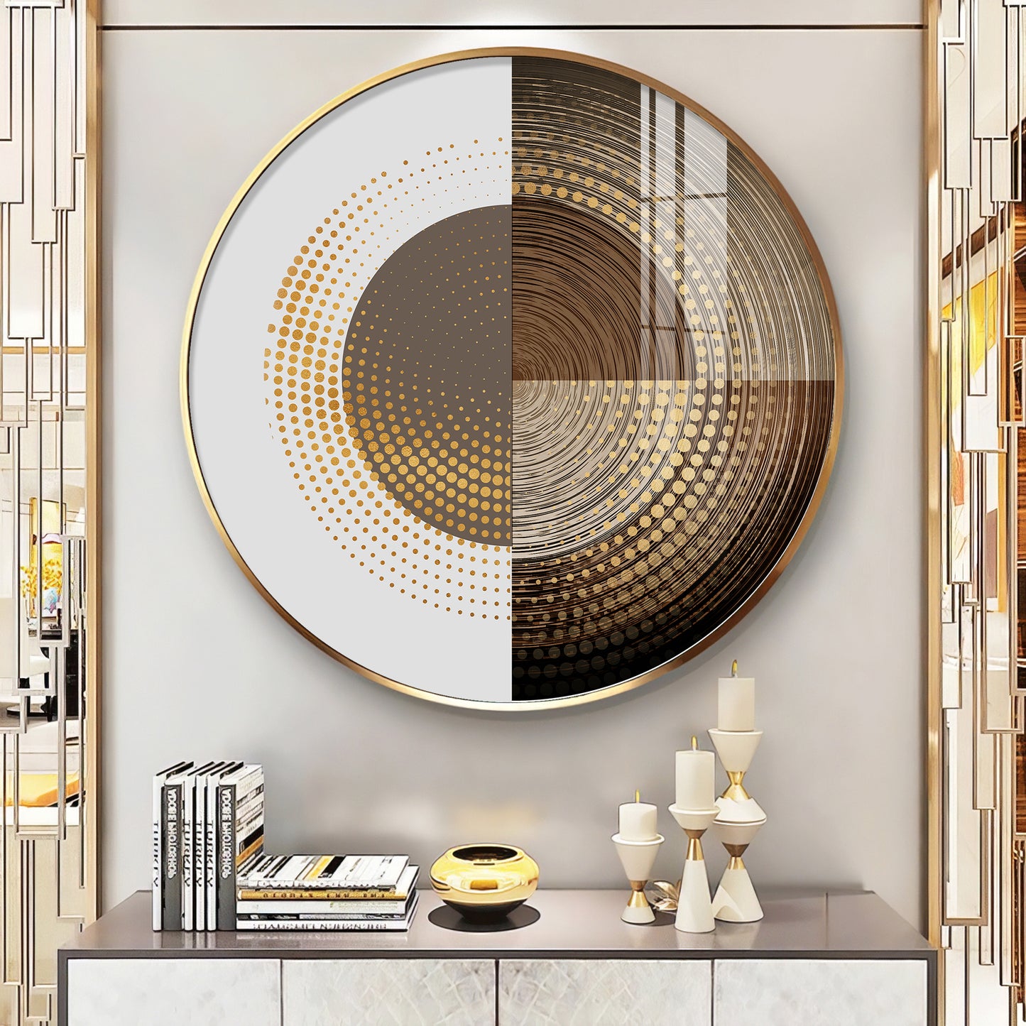 WallSphere Premium Acrylic Round Wall Art