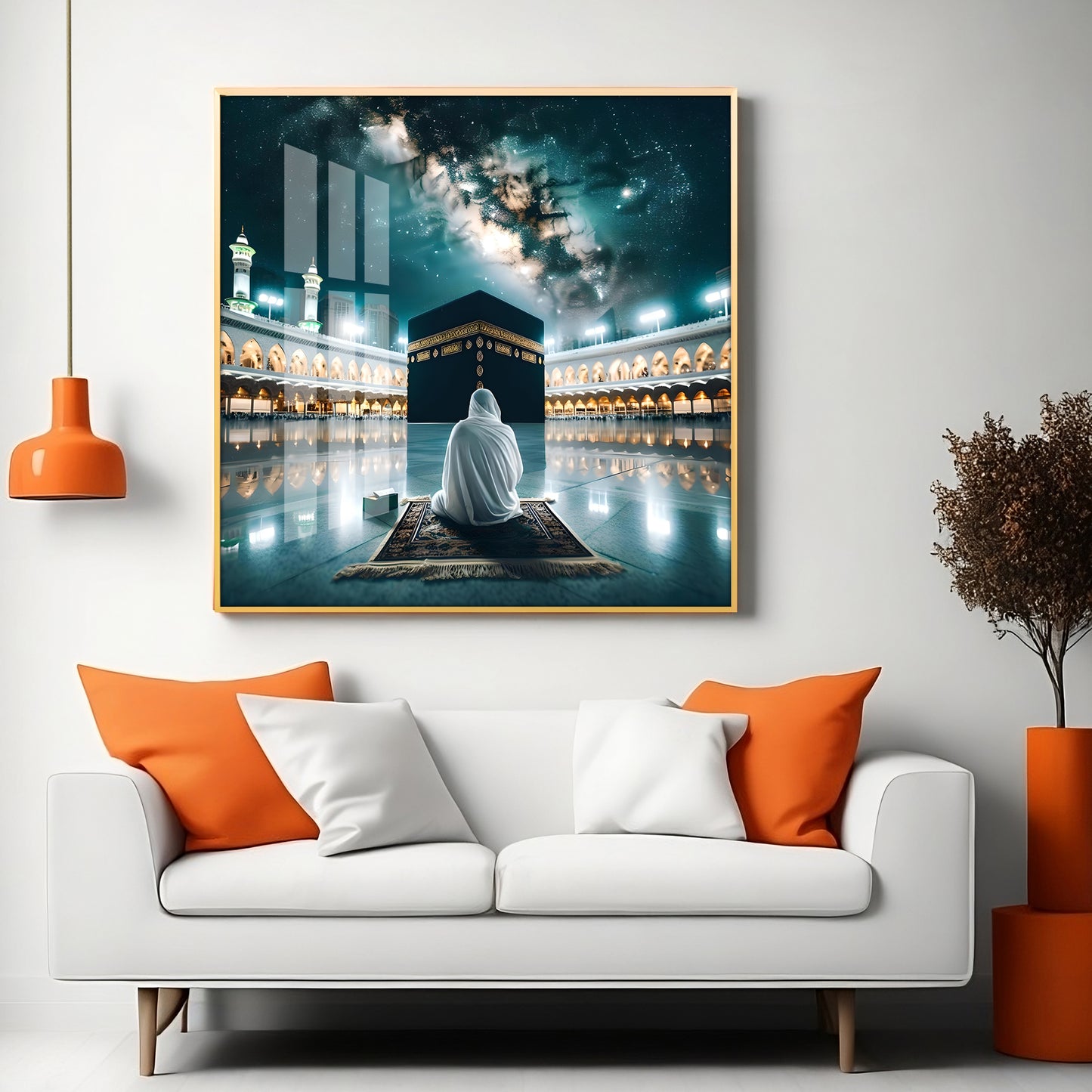 Kaaba Mecca Premium Acrylic Square Wall Art