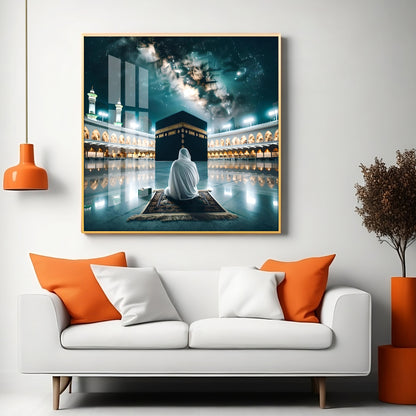 Kaaba Mecca Premium Acrylic Square Wall Art